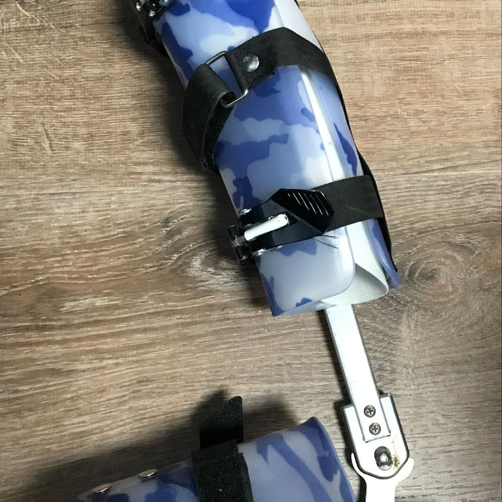 Blue Camouflage hinged AFO with foot cover