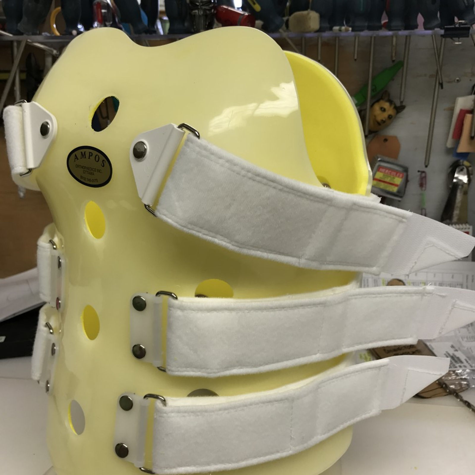 TLSO with yellow padding