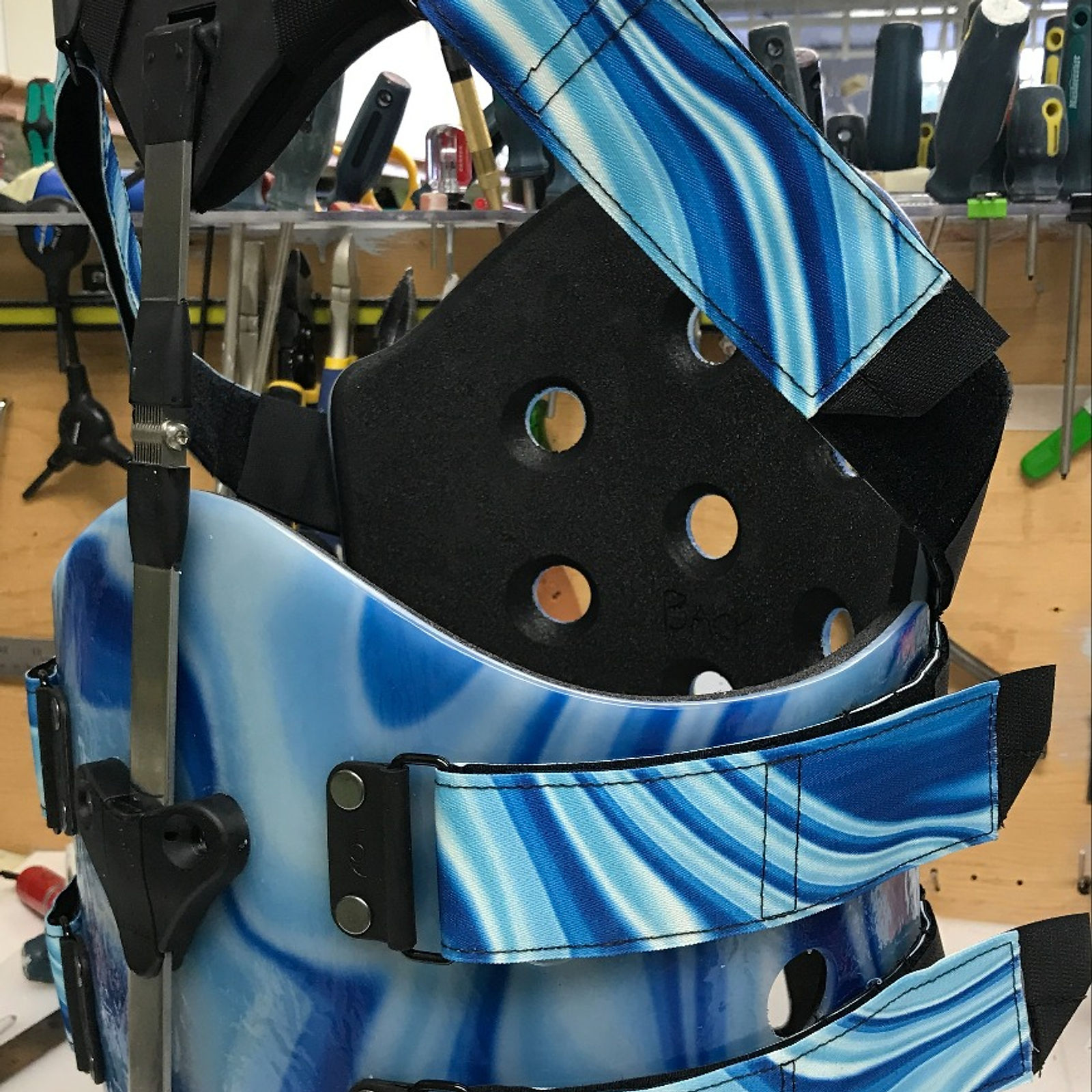 Water pattern TLSO with sternal pad (front)