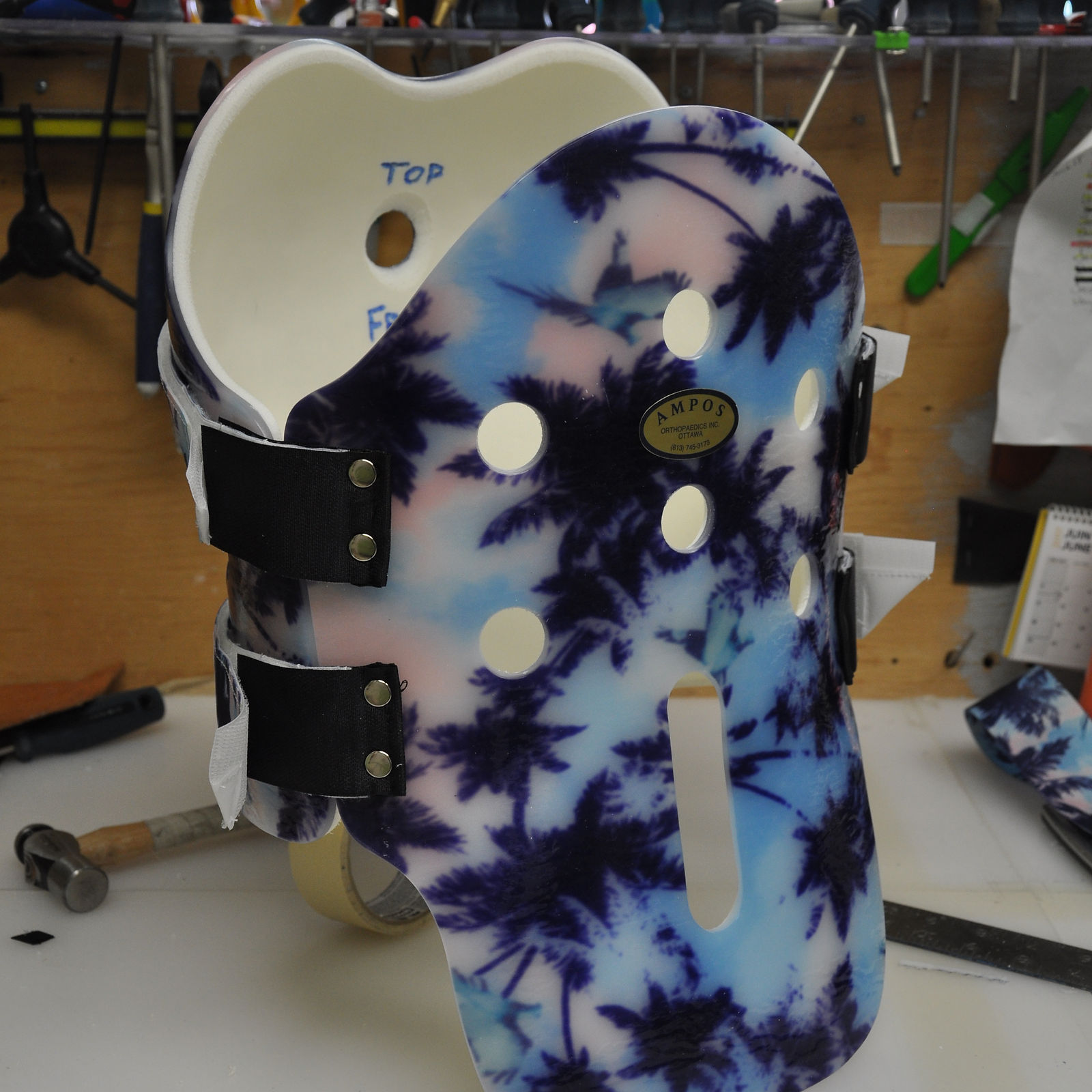 Tropical Palm Tree TLSO (Back)